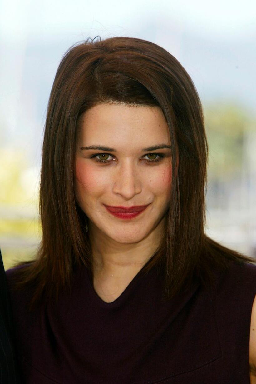 Valentina Cervi at the photocall of "The Tulse Luper Suitcases" during the 56th Cannes Film Festival.