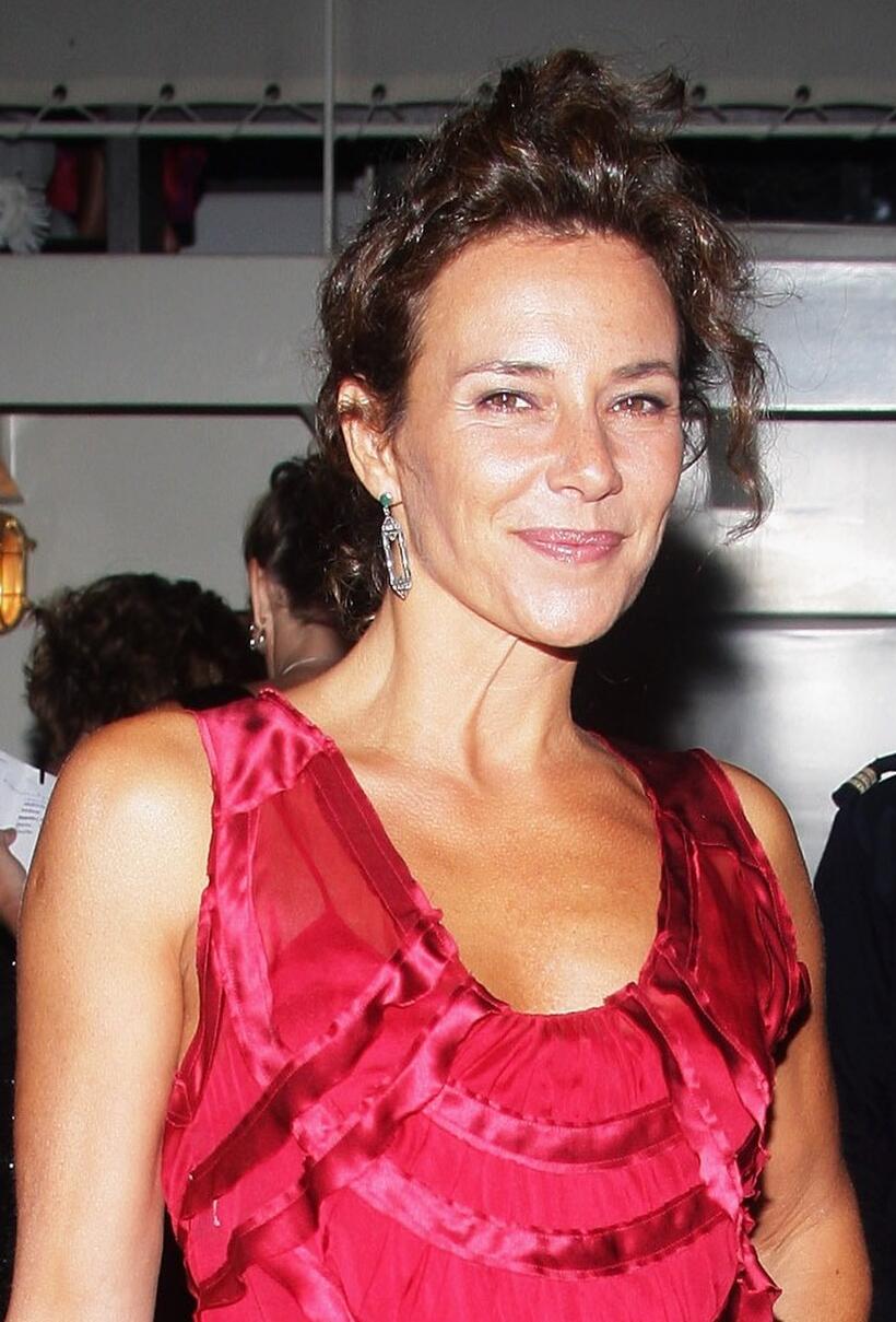 Valeria Cavalli at the Alberta Ferretti Boat Party during the 64th Annual Venice Film Festival.