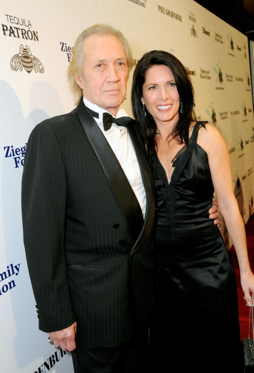 David Carradine and Annie Bierman at the Children Uniting Nations' 9th Annual awards celebration and viewing dinner.