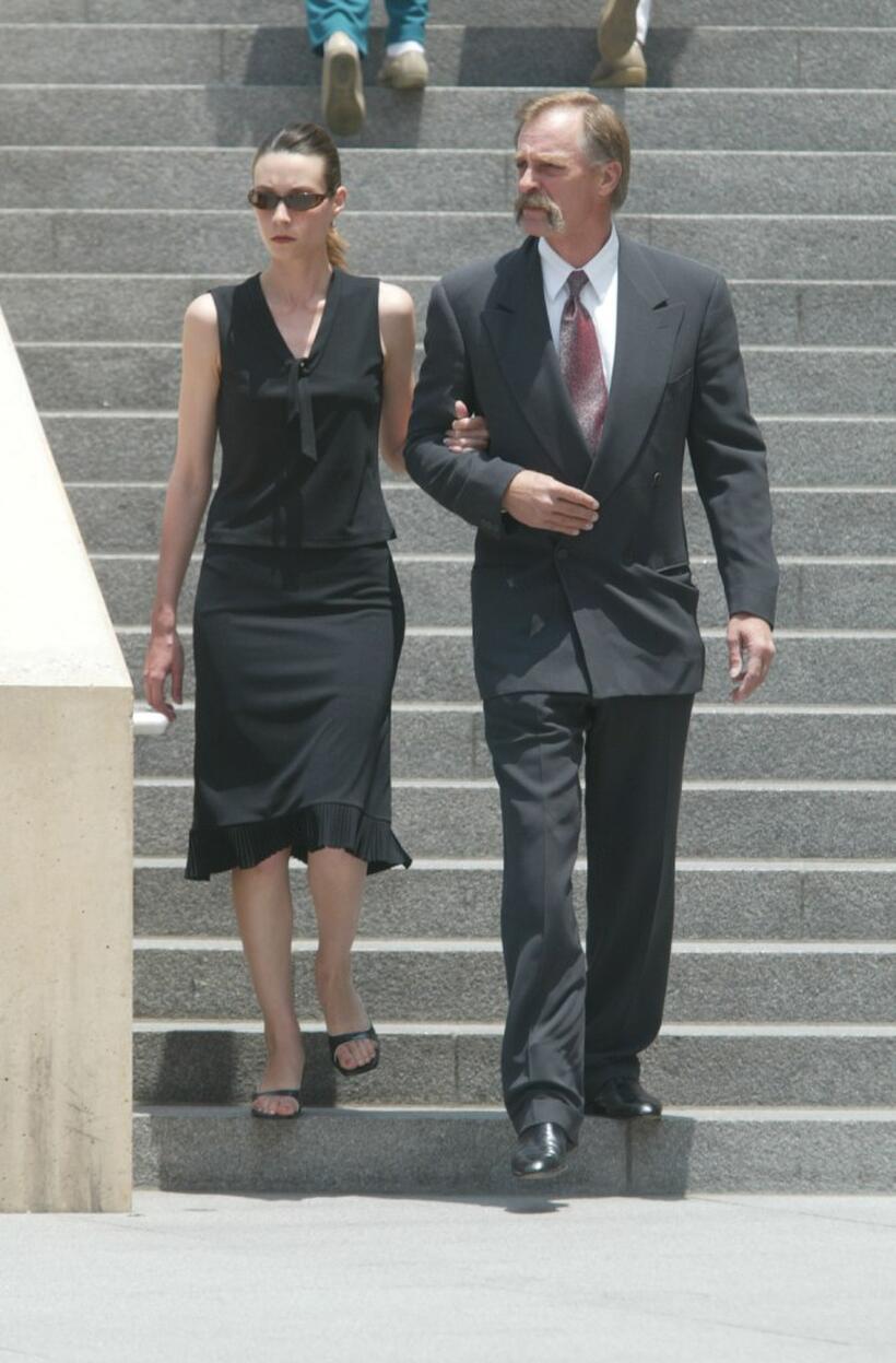 Keith Carradine at the new Cathedral of Our Lady of Angels for the memorial mass for actor Gregory Peck.