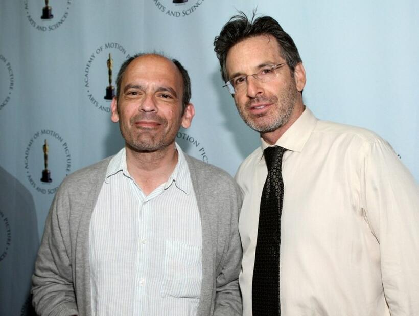John Mankiewicz and Robert Carradine at the AMPAS' centenial salute celebration of Joseph L. Mankiewicz.