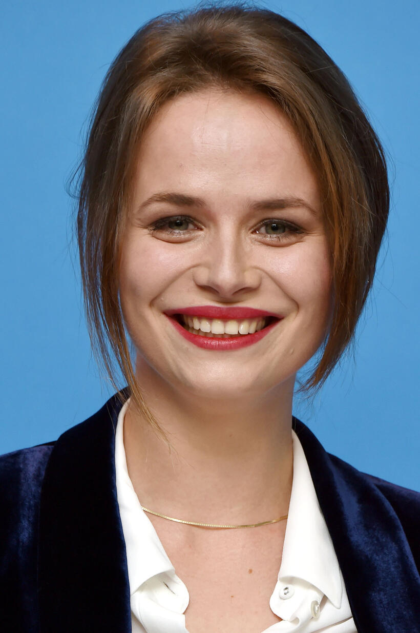 Diana Cavallioti at the "Ana, mon amour" premiere during the 67th Berlinale International Film Festival.