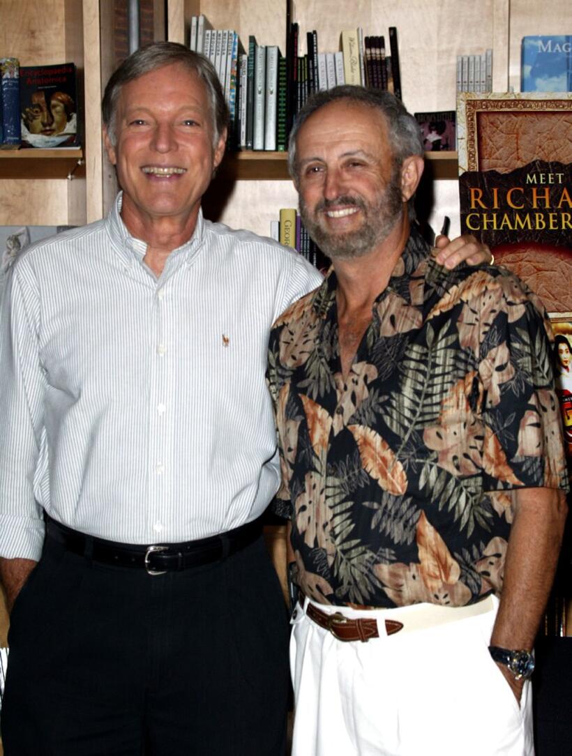 Richard Chamberlain and Jerry London at the Virgin Megastore Hollywood to promote the DVD launch of the television series "Shogun" and to promote his new book "Shattered Love: A Memoir 2003".