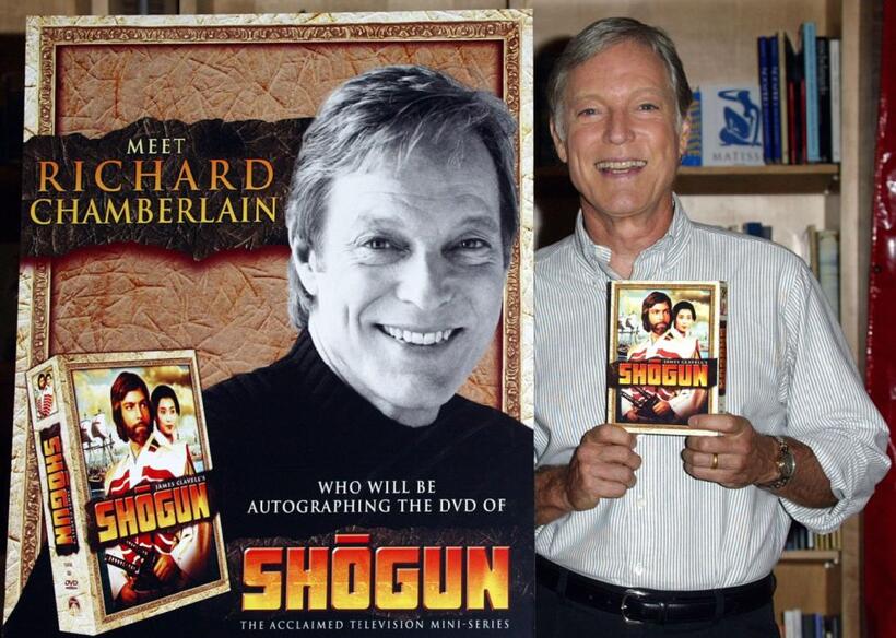 Richard Chamberlain at the Virgin Megastore Hollywood to promote the DVD launch of the television series "Shogun" and to promote his new book "Shattered Love: A Memoir 2003".