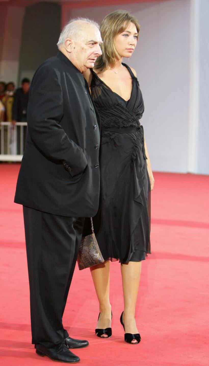 Claude Chabrol and Laura Smet at the 61st Venice International Film Festival for the premiere of "La demoiselle d'honneur".