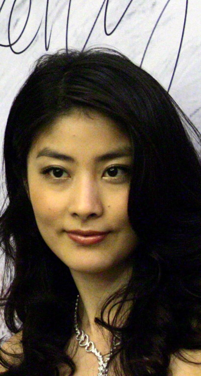 Kelly Chen at the media conference to promote an upcoming concert.