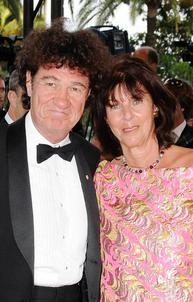 Robert Charlebois and Guest at the premiere of "Vengeance" during the 62nd International Cannes Film Festival in France.