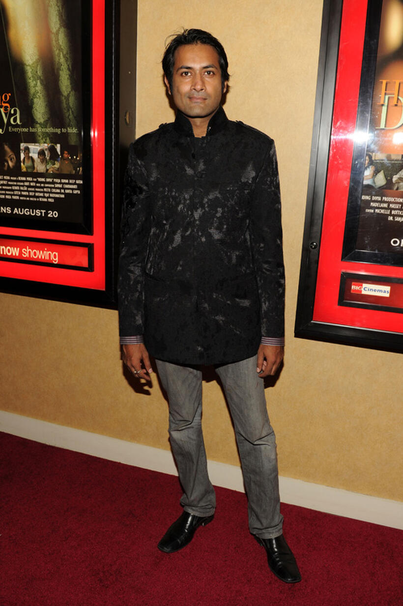 Samrat Chakrabarti at the New York premiere of "Hiding Divya." 