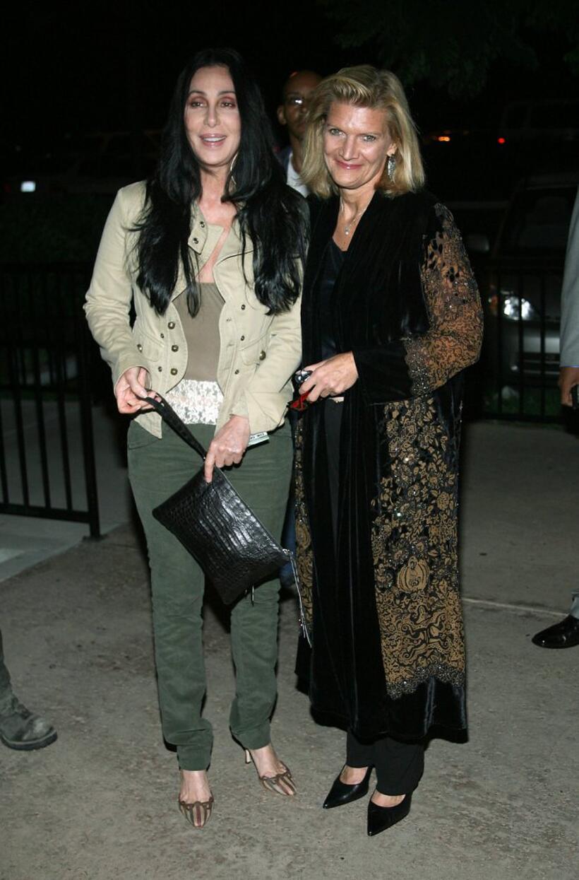 Cher and Patricia Foulkrod arrive at the premiere of "The Ground Truth".