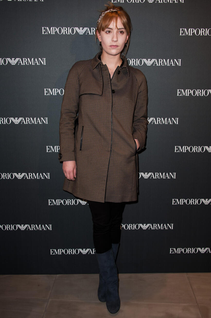 Lolita Chammah at the Emporio Armani store opening in Paris.