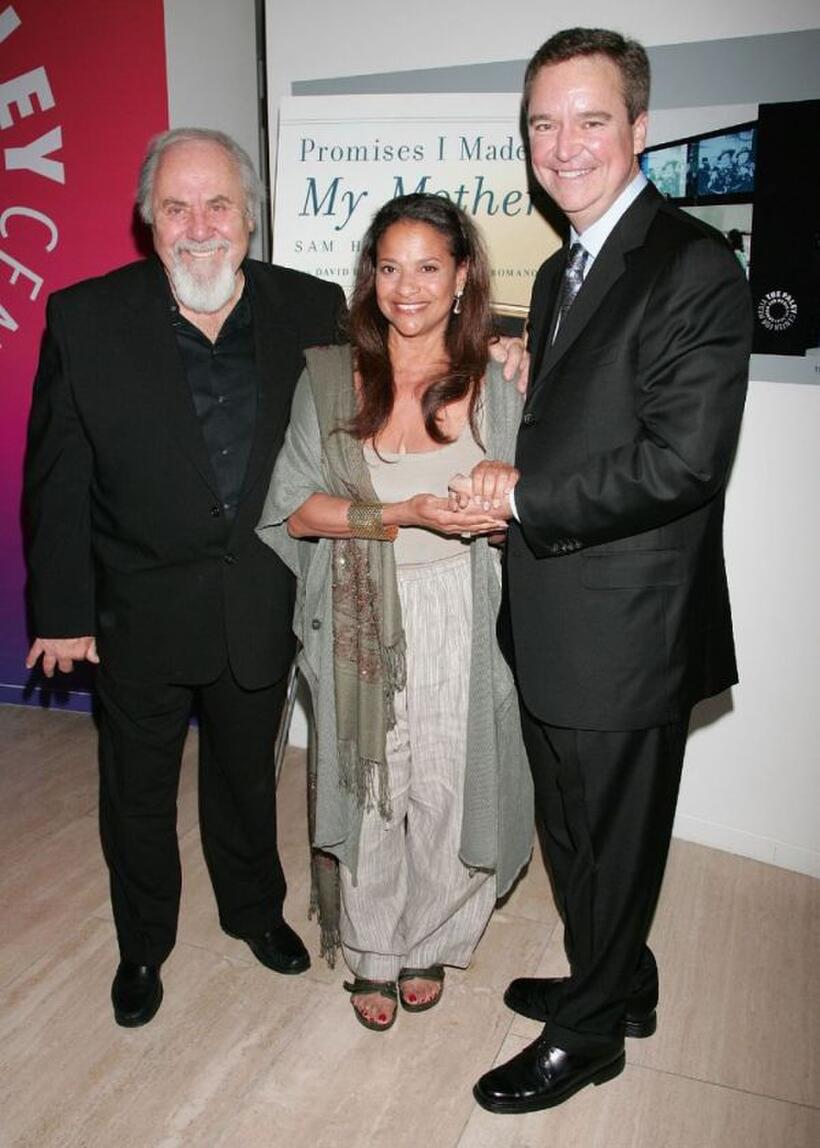 George Schlatter, Debbie Allen and Sam Haskell at the celebration honoring Haskell and the publication of his memoir "Promises I Made My Mother."