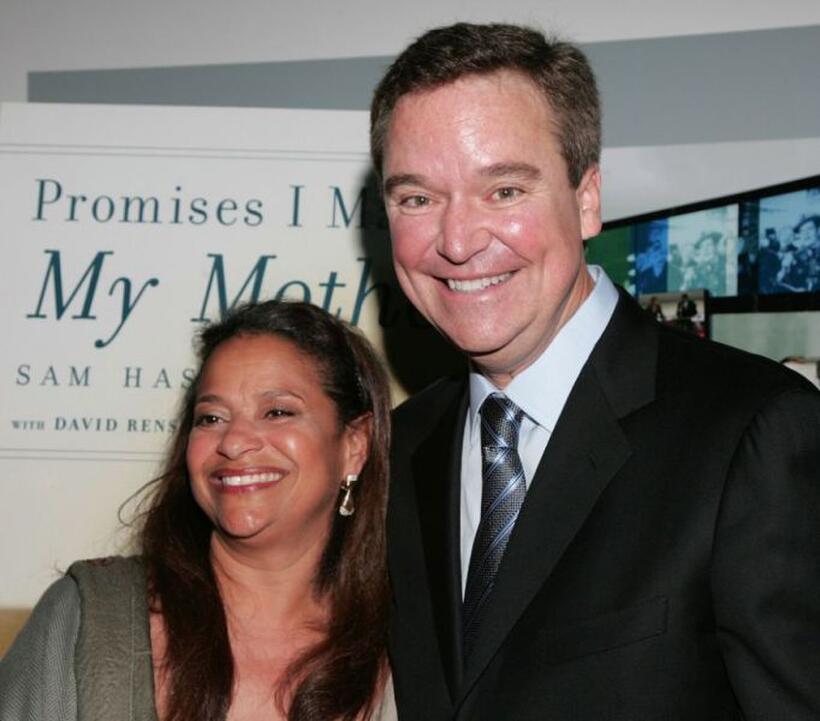 Debbie Allen and Sam Haskell at the celebration honoring Haskell and the publication of his memoir "Promises I Made My Mother."
