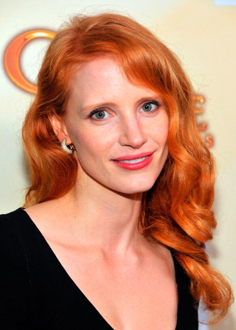 Jessica Chastain at the HFPA Salute To Young Hollywood party.