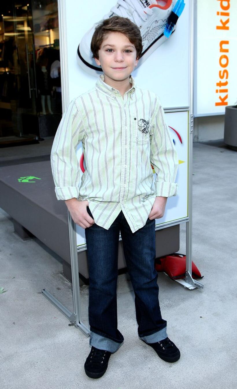 Jake Cherry at the re-opening of the Kitson Kids Robertson Location.