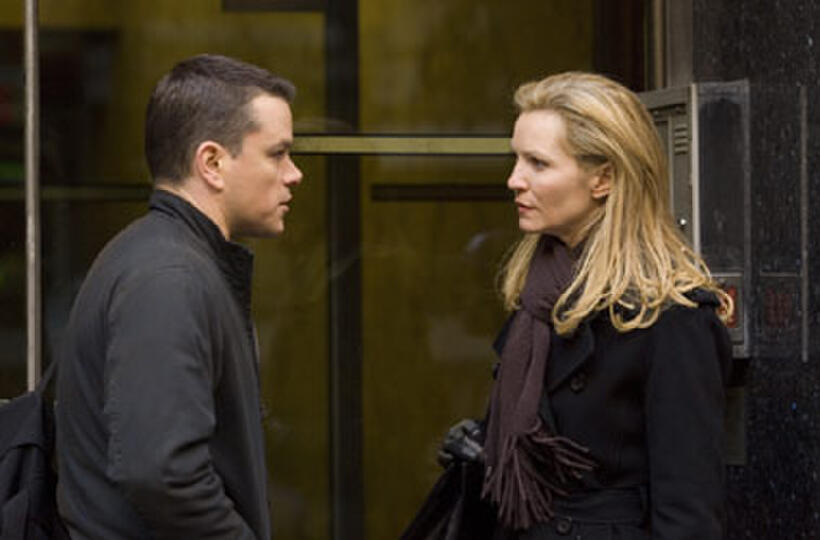Matt Damon and Joan Allen in "The Bourne Ultimatum."