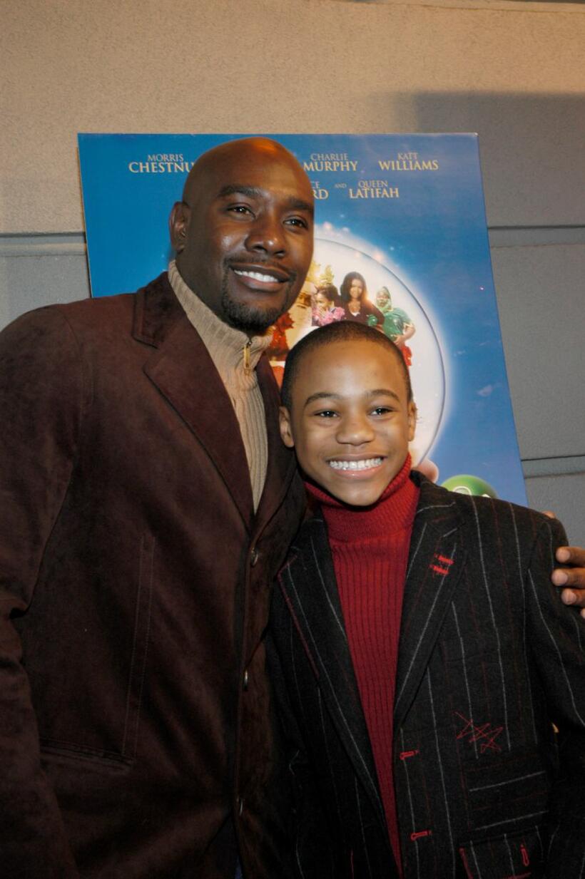 Morris Chestnut and Malik Hammond at the "Perfect Holiday" Celebration.