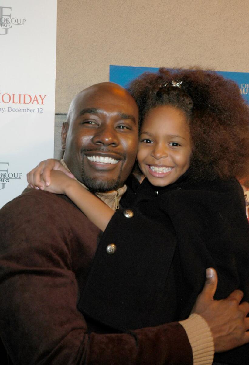 Morris Chestnut and Khail Bryant at the "Perfect Holiday" Celebration.