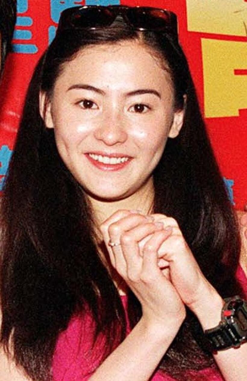 Cecilia Cheung at the press conference to promote "King of Comedy."