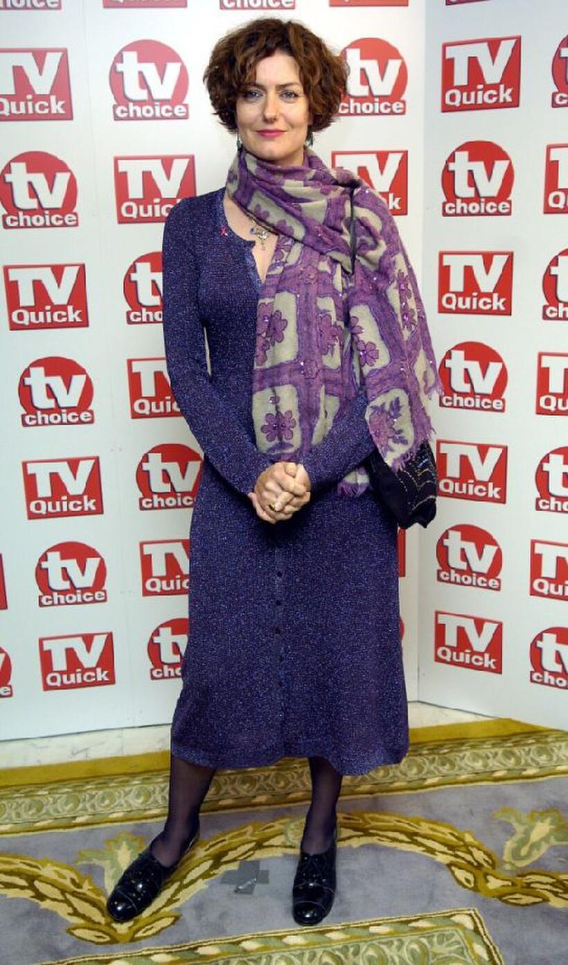 Anna Chancellor at the TV Quick & TV Choice awards.