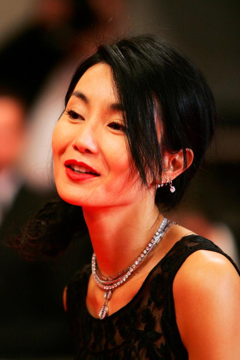Maggie Cheung at the premiere of "Alexandra" at the Palais des Festivals during the 60th International Cannes Film Festival.