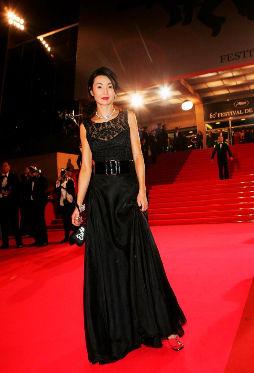 Maggie Cheung at the premiere of "Alexandra" at the Palais des Festivals during the 60th International Cannes Film Festival.