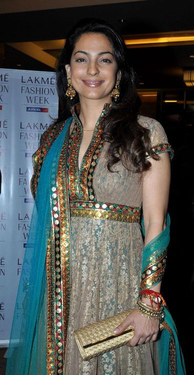 Juhi Chawla at the Lakme Fashion Week (LFW) Winter/Festive 2010.