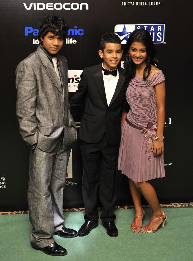 Ashutosh Lobo Gajiwala, Tanay Chheda and Tanvi Ganesh Lonkar at the 2009 International Indian Film Academy Awards Ceremony.