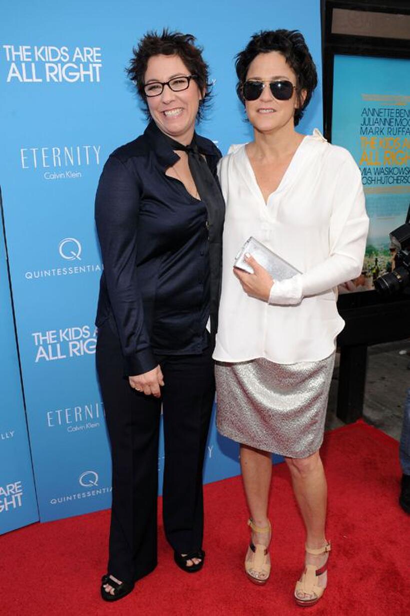 Lisa Cholodenko and Wendy Melvoin at the premiere of the "Kids Are All Right."