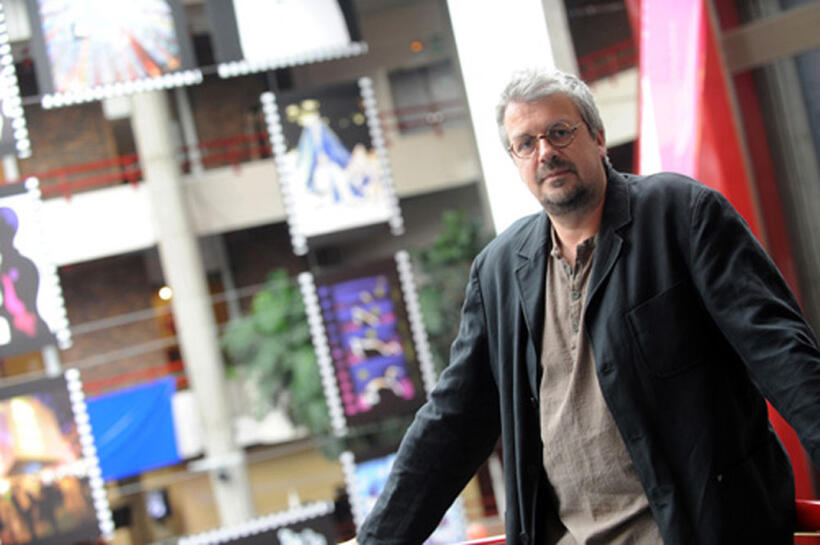 Sylvain Chomet at the 50th International Animation Film Festival.