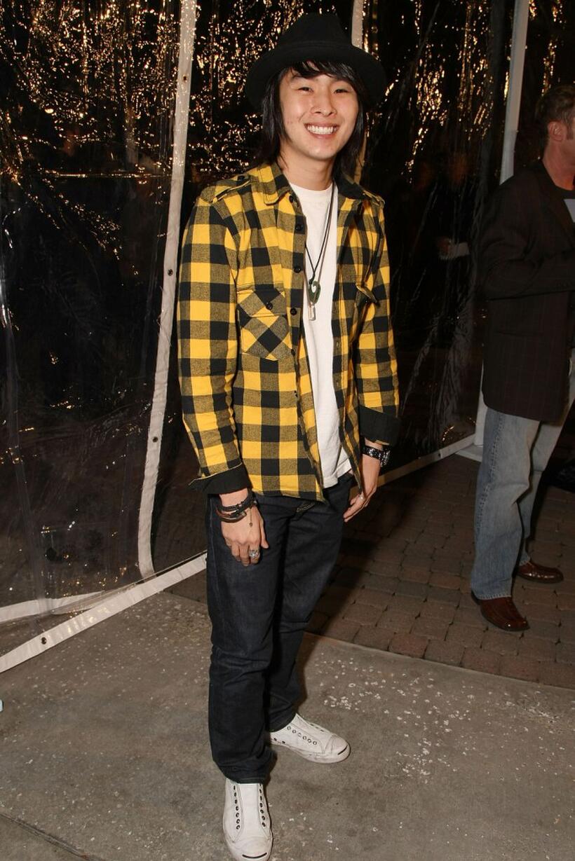 Justin Chon at the premiere of "The Spiderwick Chronicles."
