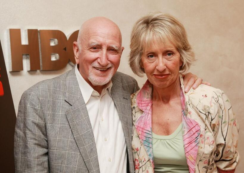 Dominic Chianese and his wife Jane at the HBO screening of the series finale of "The Sopranos" at the Home Box Office Theater.