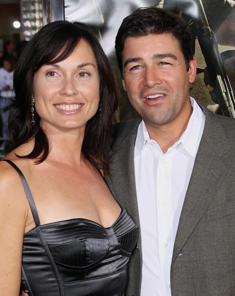 Kyle Chandler and his wife Katherine Chandler at the world premiere of "The Kingdom."