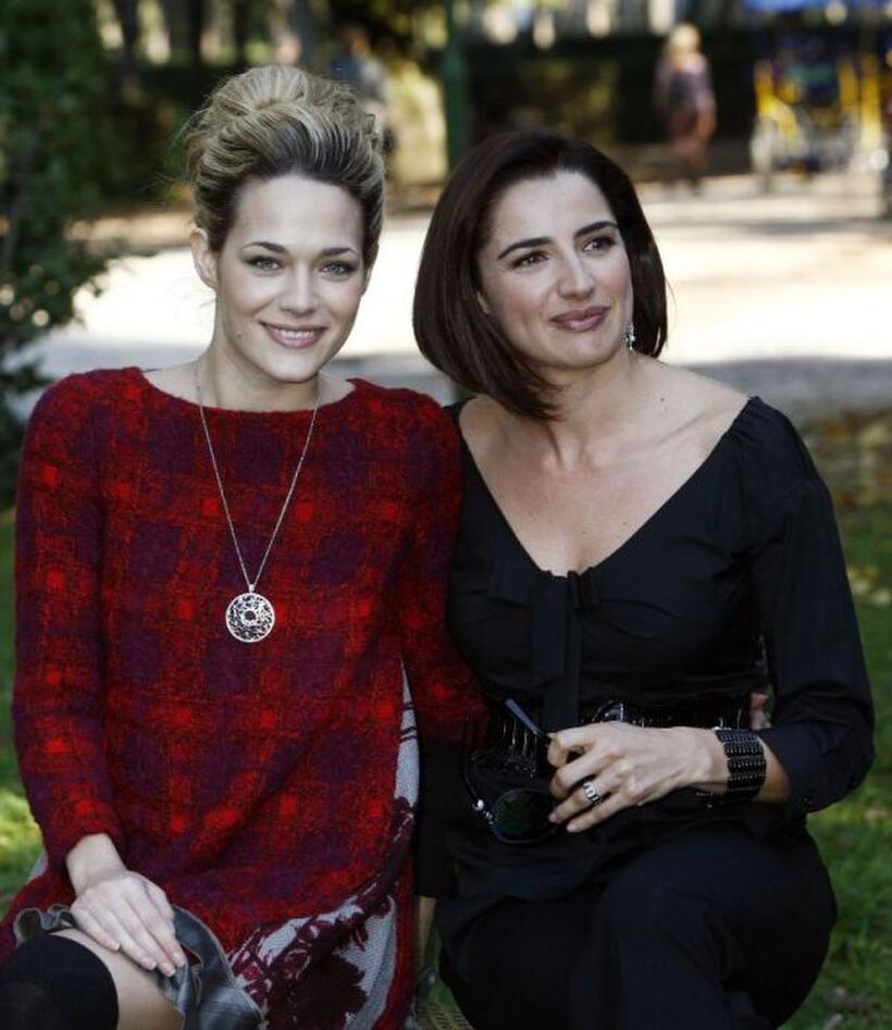 Laura Chiatti and Luisa Ranieri at the photocall of "Gli Amici Del Bar Margherita."
