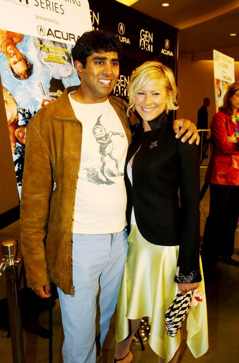 Jay Chandrasekhar and Brittany Daniel at the Hollywood screening of "Broken Lizard's Club Dread."