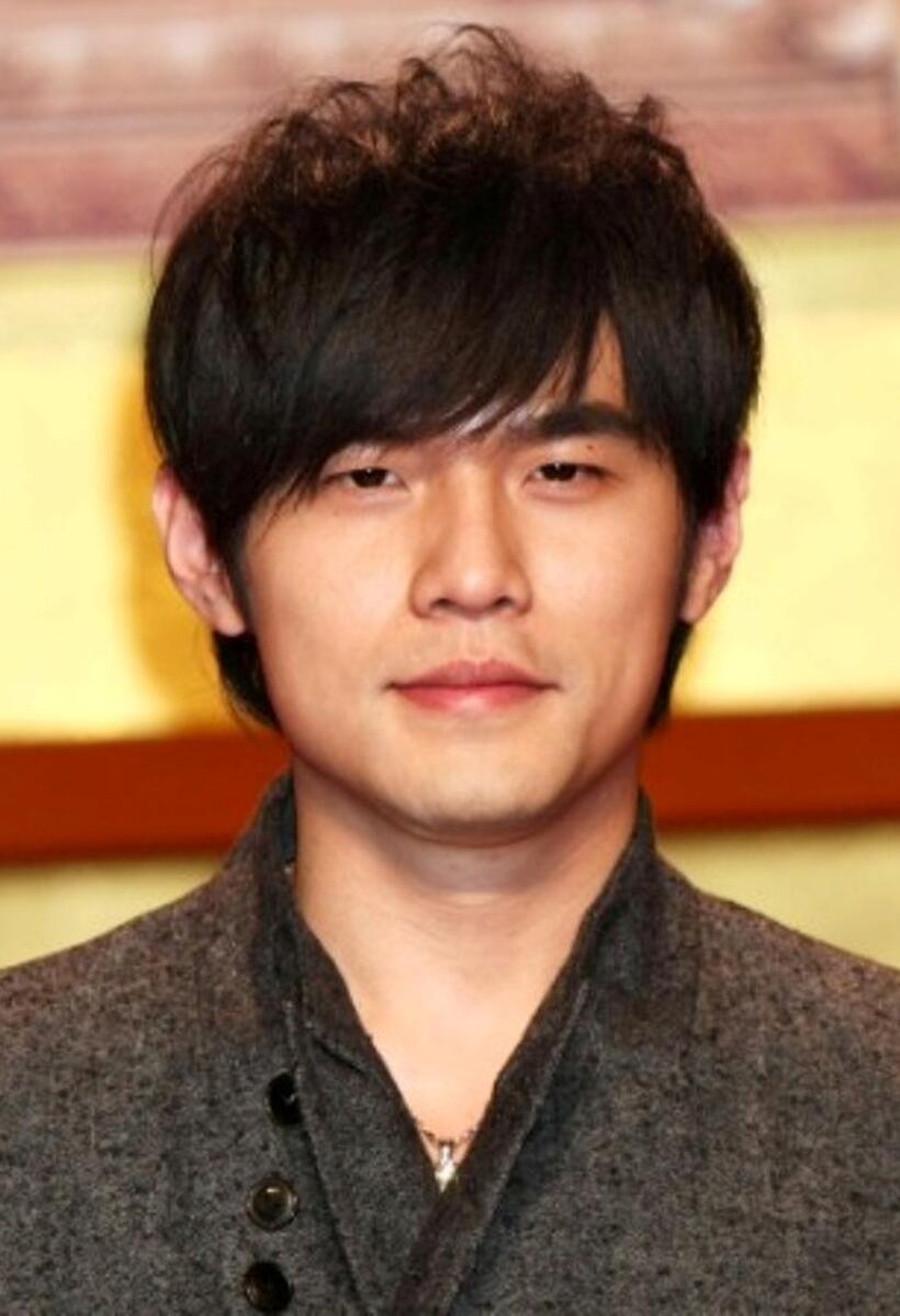 Jay Chou at the press conference of "Curse of the Golden Flower."