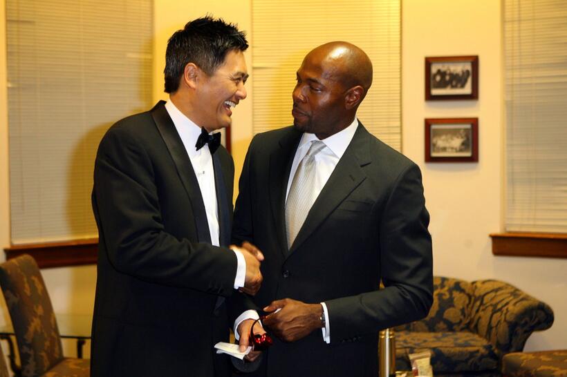 Chow Yun-Fat and Antoine Fuqua at the California The 2007 AZN Asian Excellence Awards.