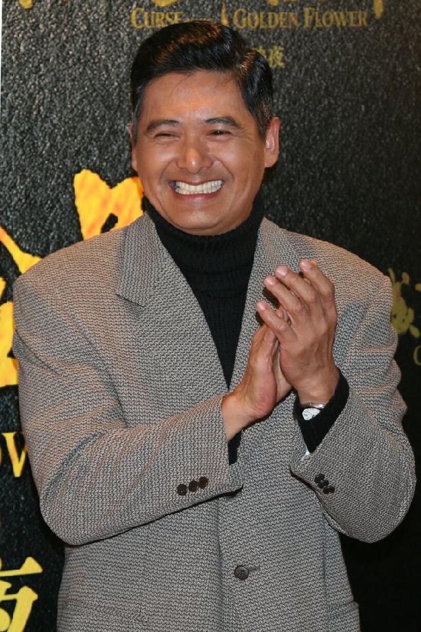 Chow Yun-Fat at the Hong Kong premier of "Curse Of The Golden Flower".