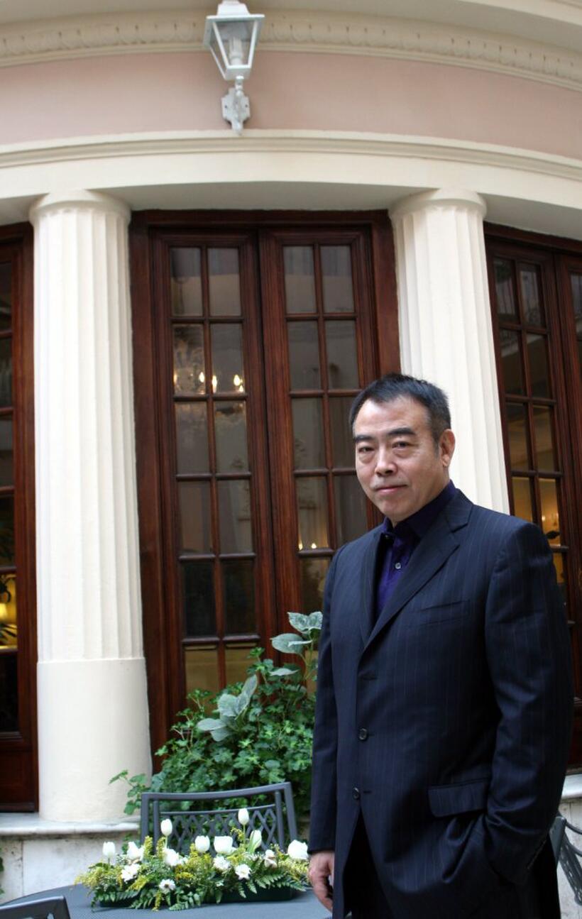Chen Kaige at the photo session during the Asian Film Festival.