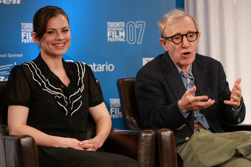 Woody Allen and Hayley Atwell at the Toronto International Film Festival.