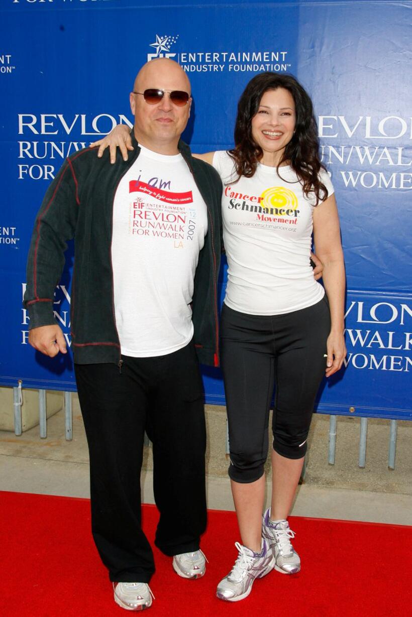 Michael Chiklis and Fran Drescher at the Revlon Run/Walk for women held at Los Angeles Memorial Coliseum.