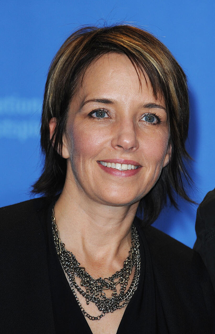 Lesley Chilcott at the photocall for "It Might Get Loud" during the 59th Berlin Film Festival.