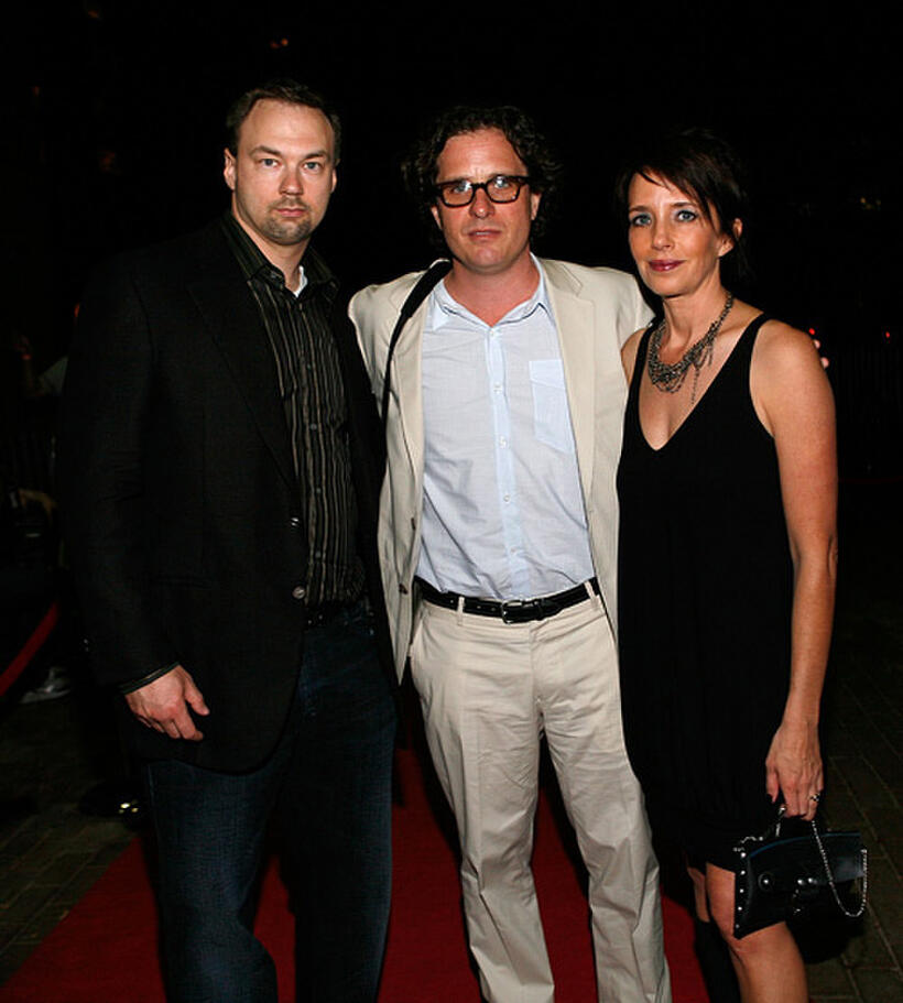 Producer Thomas Tull, director Davis Guggenheim and Lesley Chilcott at the premiere of "It Might Get Loud" during the 2008 Toronto International Film Festival.