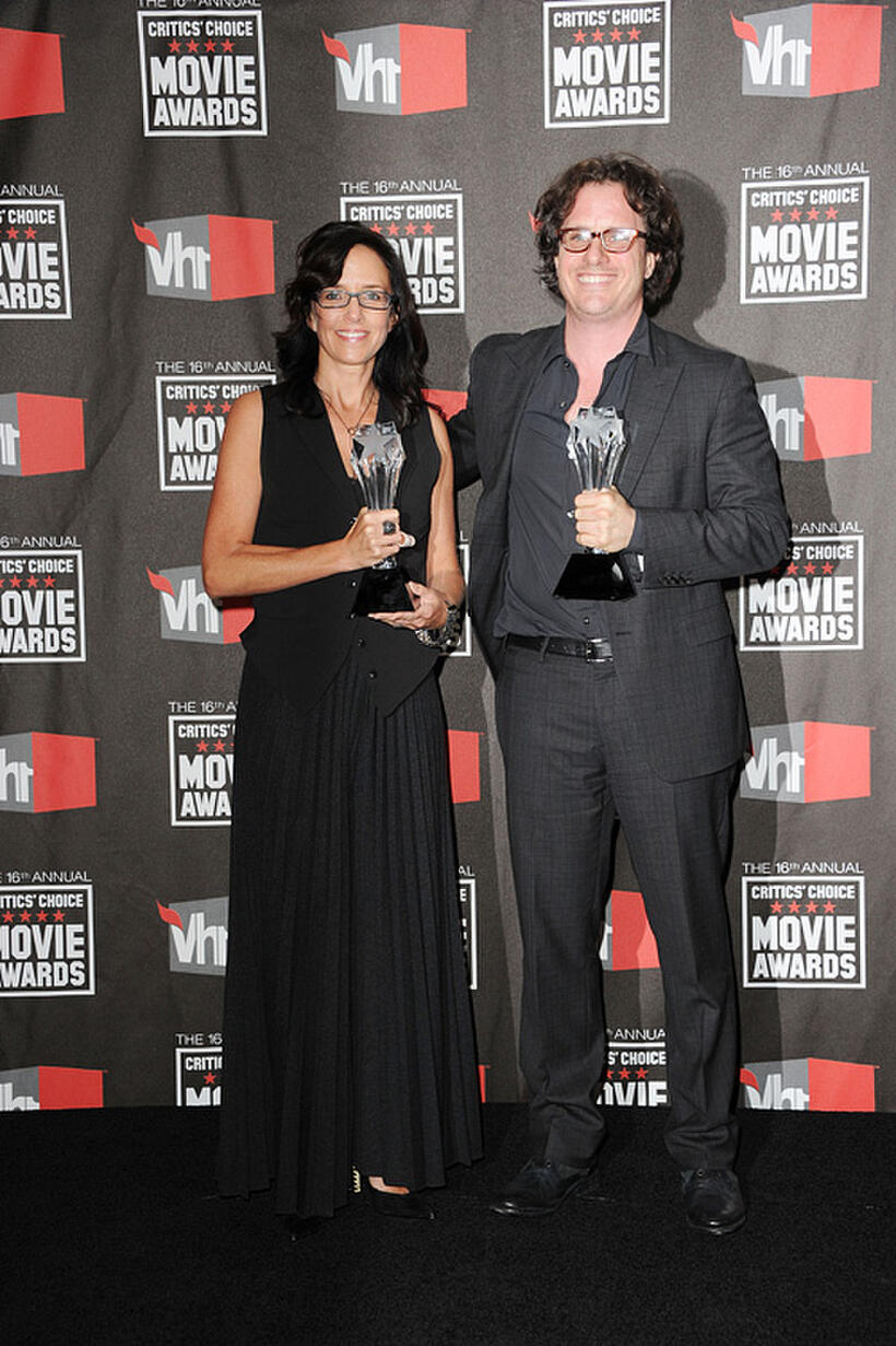 Lesley Chilcott and director Davis Guggenheim at the 16th Annual Critics' Choice Movie Awards.