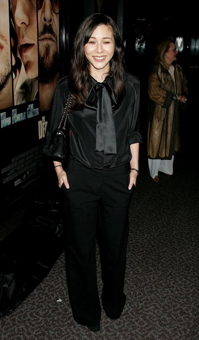 China Chow at the screening of "The Departed."
