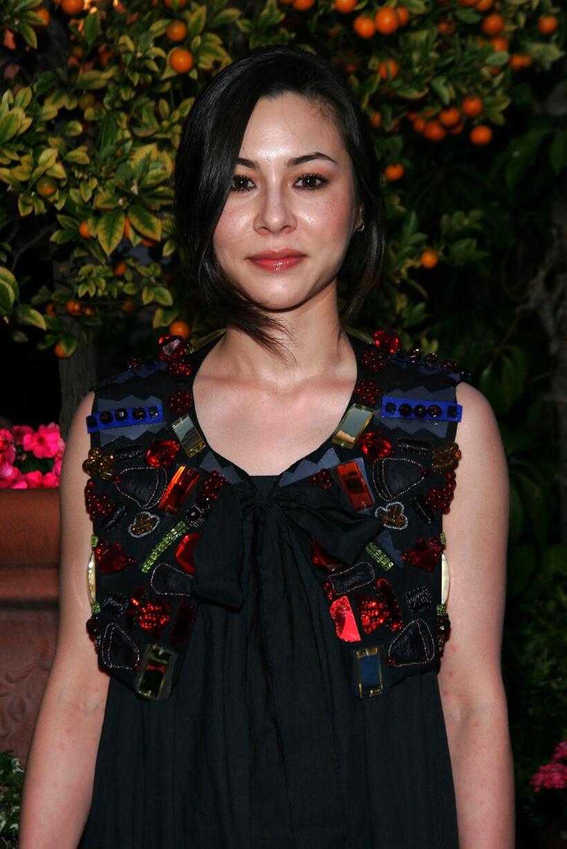 China Chow at the YSL pool party in Beverly Hills, California.