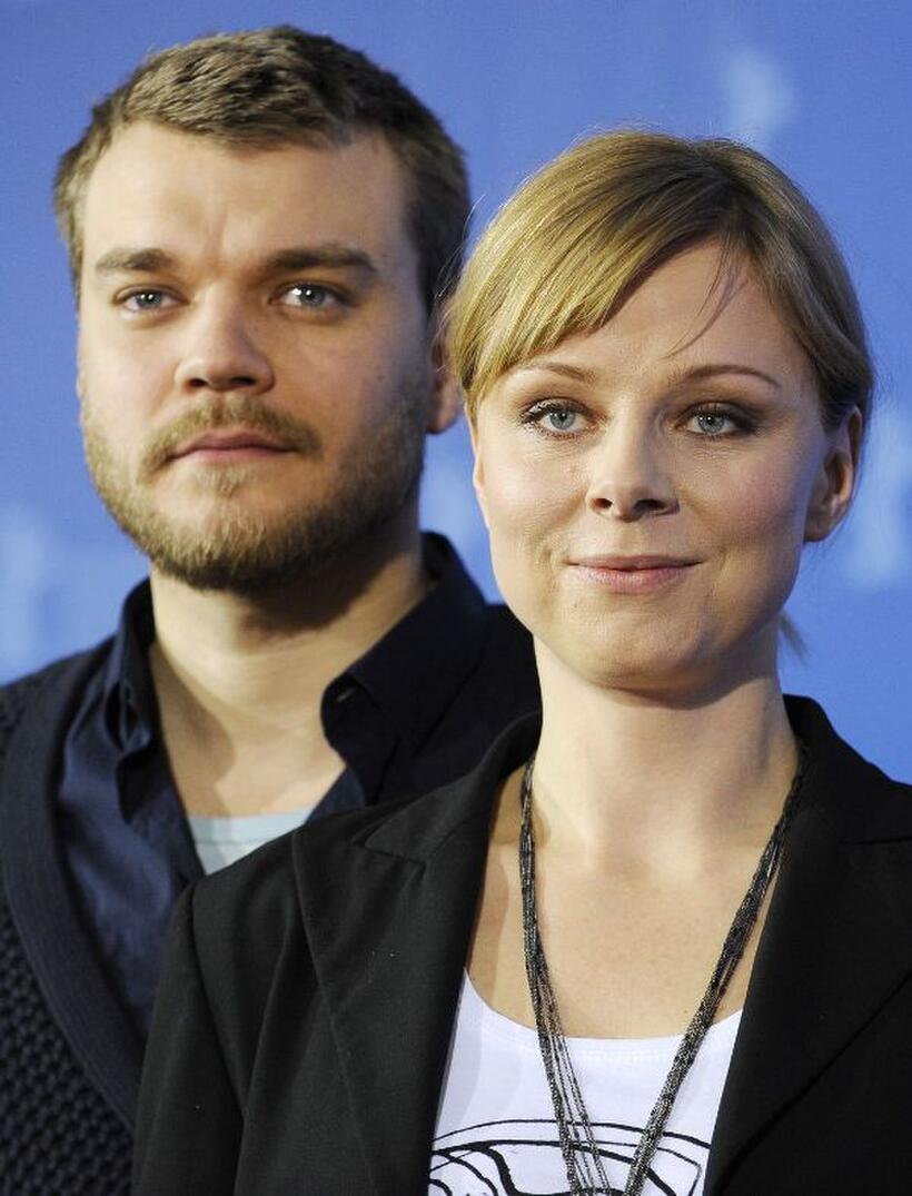 Pilou Asbaek and Lene Maria Christensen at the photocall of "A Family" during the 60th Berlin International Film Festival.