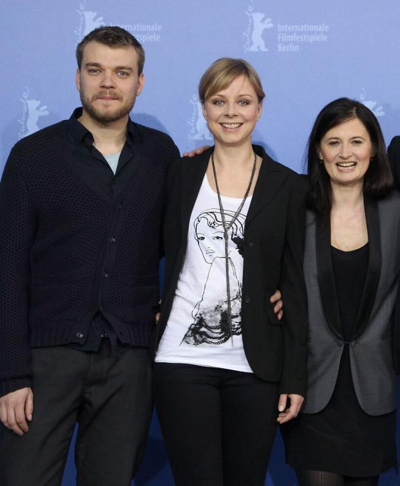 Pilou Asbaek, Lene Maria Christensen and Pernille Fischer Christensen at the photocall of "A Family" during the 60th Berlin International Film Festival.