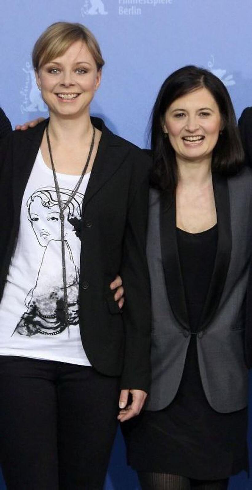 Lene Maria Christensen and Pernille Fischer Christensen at the photocall of "A Family" during the 60th Berlin International Film Festival.