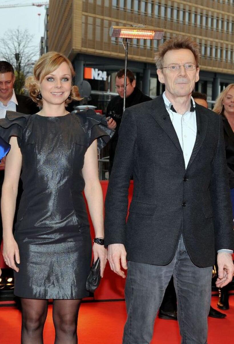 Lene Maria Christensen and Jesper Christensen at the premiere of "En Famille" during the 60th Berlin International Film Festival.