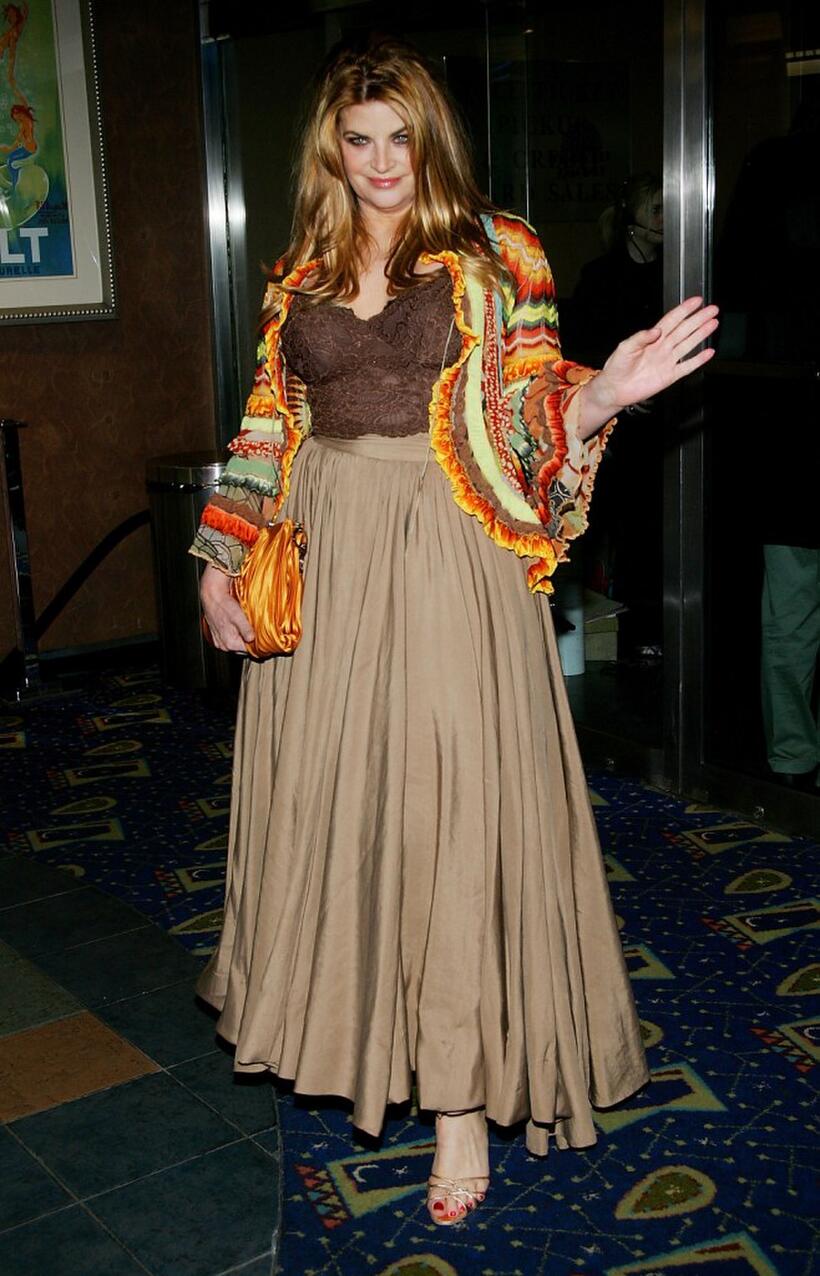 Kirstie Alley at the premiere of "Fat Actress".